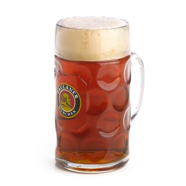 Paulaner Dimpled Isar Beer Mug  1 Liter Mass Krug