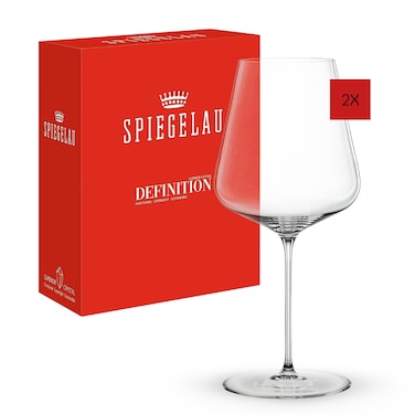Spiegelau Definition Bordeaux Wine Glasses EuropeanMade LeadFree Crystal Dishwasher Safe Set of 2 26 Ounces