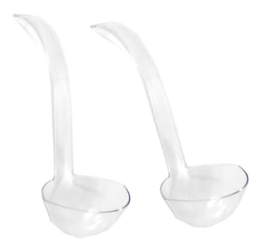 Party Dimensions Lot of 2 Clear Plastic Punch Bowl Ladles 5 oz 2Pack