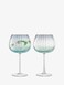 LSA International Dusk Balloon Goblet 650 ml GreenGrey  Set of 2  Mouthblown and Handmade Glass  DU03