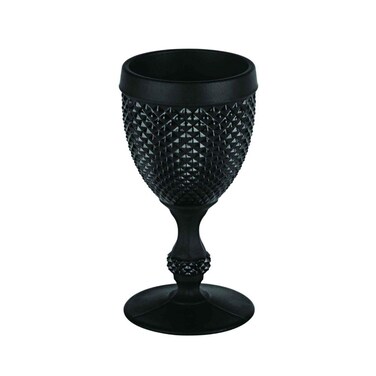 Vista Alegre Bicos Frosted Black Goblet