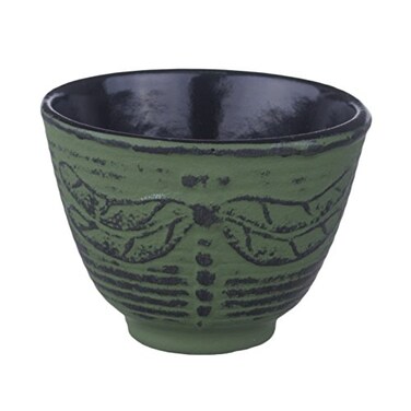 MV TRADING New Star International Cast Iron Tea Cup 4Ounce Green T7032