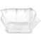 Blue Sky Wave Clear 45oz Disposable Plastic Serving Bowl  1 Count  Large Clear Party Bowl for Salads Snacks  More
