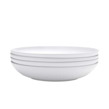 Mikasa 5191829 Delray 9Inch Pasta Bowl Set of 4 Bone China White