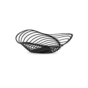 Alessi Trinity ACO02 B  Design Fruit Bowl in Steel Colored with Epoxy Resin Medium Black