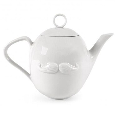 Now House by Jonathan Adler Muse Reversible Teapot 975 W 5 D 8 H White
