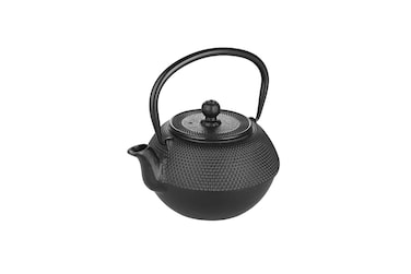 IBILI Cast Iron Black Teapot 03 Litres Enamel Interior Induction Safe 13 x 13 x 9 cm