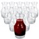 Set of 12 Glass Wine Carafe 6 oz Small Carafe for Wine Tasting Champagne or Juice Mini Glass Wine Carafe Decanter for Individual Pours Single Portion Small Decanter or Restaurant or Home
