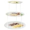 Youngever 3 Tier Serving Tray Plastic Platter Tray 3 Tier Cake Stand Appetizer Serving Tray