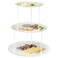 Youngever 3 Tier Serving Tray Plastic Platter Tray 3 Tier Cake Stand Appetizer Serving Tray