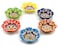 Silver Craft 6 Pcs Daisy Shaped Hand Painted Decorative Serving Turkish Tiny Bowls  Handmade Ceramic Bowl  Set of 6 37 inc95cm 25 Oz Pinch Multicolor Small Serving Bowls  Best Gift Set