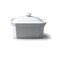 WM Bartleet  Sons 1750 ButterTerrine Dish with Lid White 135x11x9cm