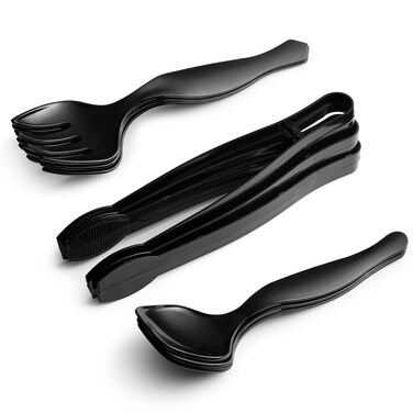 Diplastible Disposable Chafing Dish Buffet Set Food Warming Trays  Buffet Set Trays Food Warmers for Parties  Events  Replacement Chafing Dishes for Catering 9 Serving Utensil Set