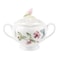 Lenox Butterfly Meadow Double Handled Sugar Bowl with Lid White  1 Count Pack of 1