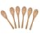 AISIBO 6 Pcs Handmade Small Wooden Spoon Honey Teaspoon Seasoning Coffee Tea Sugar Salt Jam Mustard Ice Cream Bamboo Spoons