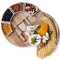 Cheese Board Set  Charcuterie Board Set and Cheese Serving Platter  Made from Acacia Wood  US Patented 13 inch Cheese Cutting Board and Knife Set for Entertaining and Serving  4 Knives and 4 Bowls