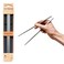 MAGSTICKS Premium Magnetic Titanium Chopsticks  Reusable Travel Chop Sticks  Korean Japanese Chinese  Oriental Eating  Cooking Chopsticks  100 Ecofriendly  Lightweight for Kids and Adults