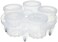 Instant Pot Yogurt Cups and Pressure Sterilization Rack 6Oz Dessert Cups with Lids Bottle Sterilizer NonToxic BPAFree Plastic Clear