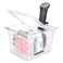 EVERIE 114ls Container with lid and rack  Sous Vide Container 114l with Collapsible Hinged Lid and Rack Compatible with Anova Nano and AN500US00 and Instant Pot SET12NANOPP