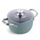 GreenPan Healthy Ceramic Nonstick 2QT Rice Grains and Soup Maker Caldero Pot with Lid PFASFree Induction Dishwasher Safe Oven Safe Smokey Blue