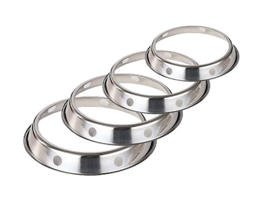 IEUYO Universal Wok Support Ring Wok Rack Wok Stand for Most Woks Kitchens and Restaurants Use 304 Stainless Steel Size LargePlus 2PCS