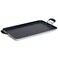 IMUSA 19x12in Aluminum Nonstick Double Burner Griddle with Cool Touch Handles Black