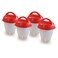 Copper Fit Egglettes Egg Cooker  Hard Boiled Eggs without the Shell 4 Egg Cups