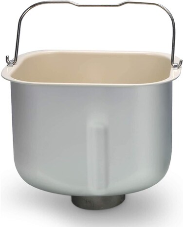 KBS Bread Machine Liner Bread Pan with Kneading Paddle for 2LB KBS Bread Machine KBS Bread Maker Universal Replacement Parts Premium Ceramic pan