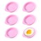 LCKDY 6PCS Silicone Air Fryer Egg Molds 4 Inch Air Fryer Egg Pan Silicone Egg Cooker Air Fryer Accessories Egg Bites Silicone Mold for Baking Muffin Top Pan Mini Pancake Mold for Muffin Top Cake