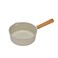DrHOWS OMIZA 21cm Nonstick Ceramic PFOA PFOSfree Coated Sauce Pan Dual Spouted 2 Liters Medium Saucepan Wooden Handle For Gas Electric Halogen Induction stove Cream