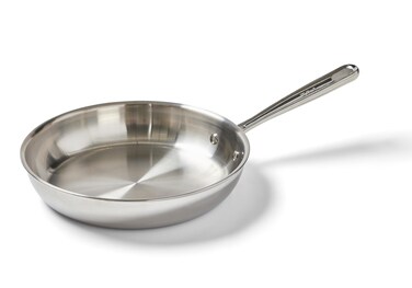 TFal Pro TriPly Stainless Steel Fry Pan 10 Inch Induction Compatible Oven Safe 500F Fast  Even Heat Professional Quality  Durability Frying Pan Skillet Cookware Dishwasher Safe Silver