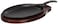 Winco FS2 2Piece CastIron Fajita Server SetBlack BrownMedium