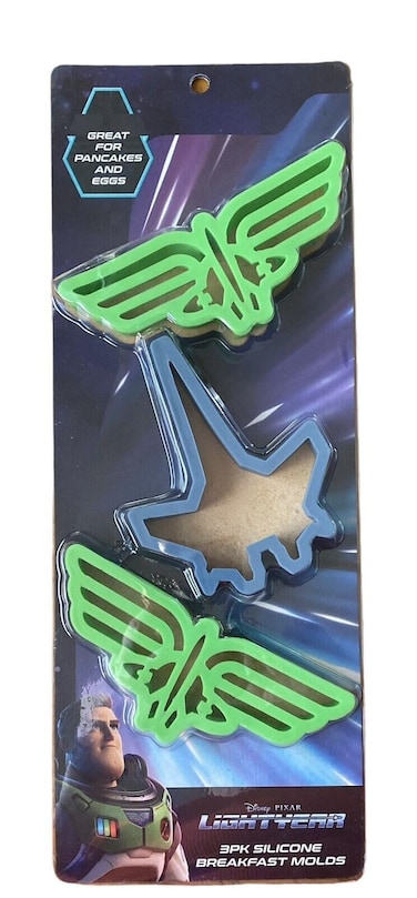 Lightyear 3 Pack Silicone Breakfast Molds Great for Pancakes and Eggs