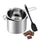 Zalaxt Double Boiler Pot Set Stainless Steel Melting Pot with Silicone Spatula for Melting Chocolate Butter Cheese
