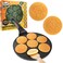 CucinaPro Kitty Friends Mini Pancake Pan  Make 7 Unique Flapjack Cat Designs Nonstick Pan Cake Maker Griddle for Breakfast Kitten Fun  Easy Cleanup Fun Animal Gift