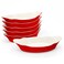 KooK Au Gratin Baking Dishes  Ceramic Serving Dishes for Banana Split Oven and Microwave Safe Dishwasher Safe Small Casserole Dish Lasagna  Cobblers Individual Serving Set of 6 12 oz