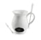 Swissmar F66327 Indulge Chocolate Fondue Mug Set 4Piece CeramicStainless Steel White 125ml Tealight Candle Heated Dishwasher Safe Gift Boxed
