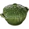 STAUB Ceramics Petite Artichoke Cocotte 16oz Basil