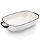 6 Quart Large Rectangular Baking Dish 16x11 Inches Ceramic Baking Pan Casserole Dish for CookingKitchen and Daily Use Safe for Oven Microwave Refrigerator Disinfection Cabinet and DishwasherWhite