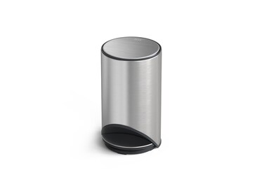 Joseph Joseph Arc 10L Slimline Pedal Bin with Easy Push Pedal Liner Pocket SoftClose Lid FingerprintProof Removable Inner Bucket Stainless Steel
