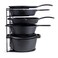 Heavy Duty Pan Organizer Extra Large 5 Tier Rack  Holds Cast Iron Skillets Dutch Oven Griddles  Durable Steel Construction  Space Saving Kitchen Storage  No Assembly Required  Black 154inch
