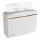 Oasis Creations Countertop Multifold Hand Paper Towel Dispenser  Single Sheet Dispensing  Glossy White