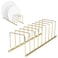Spectrum Diversified Dish Drying Rack for Kitchen Counter Euro Kitchen Organizer Gold  SpaceSaving Dish Rack Holder  Dish Drainer for Pots  Pans Plates Cutting Boards Serving Trays  Lids