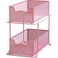 Simple Houseware 2 Tier Sliding Cabinet Basket Organizer Drawer Pink