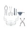 CONCORD 7 Pieces Premium Stainless Steel Canning Set Starter Kit wRack No Rust Extra Stability BULK PACKS Canning Set