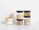 Brabantia Set of 4 Stackable Storage Jars 2 x 03L  2 x 06L Heat Resistant Microwave Safe Dishwasher Safe Food Canisters for Kitchen Dark Grey 217463