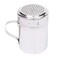 Tezzorio 10 Oz Stainless Steel Dredge Shaker with Handle Spice Dispenser for CookingBaking