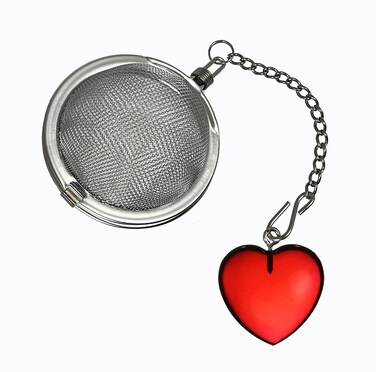 Prodyne Heart Charm Stainless Steel Tea Ball Infuser