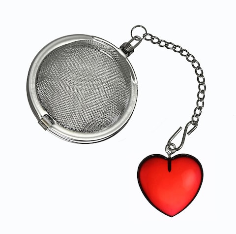 Prodyne Heart Charm Stainless Steel Tea Ball Infuser