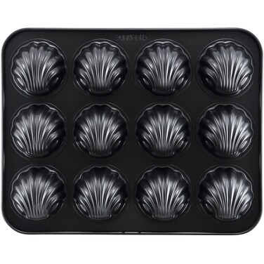 CHEFMADE Nonstick Madeleine Pan 12 Cavity Spherical Shell Madeline Bakeware